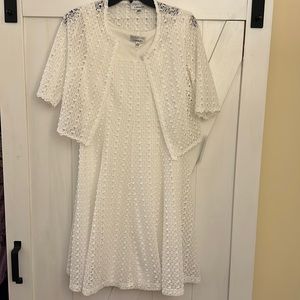 White dress with matching bolero